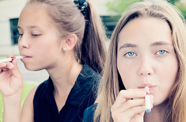 E-cig têm potencial para criar uma nova geração de jovens viciados